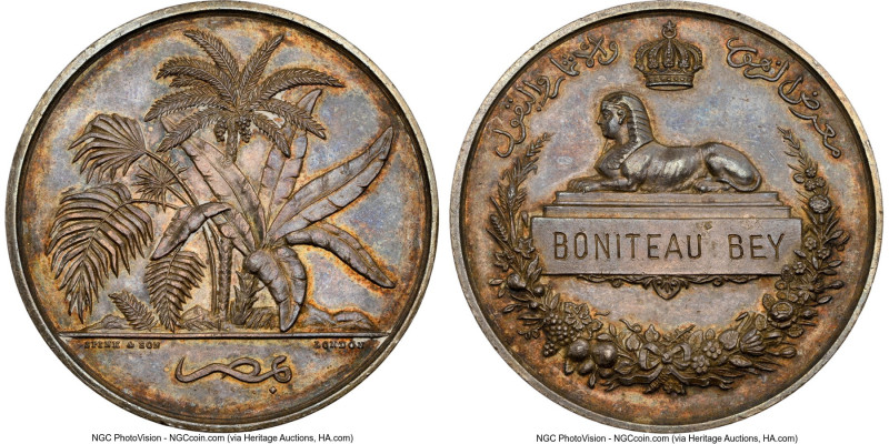 Abbas Hilmy II silver "Agriculture - Boniteau Bey" Medal 1901-Dated MS62 NGC, 45...