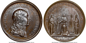 Louis XIV bronze "Louis XIV Coronation Reims" Medal 1654-Dated MS65 Brown NGC, Divo-36. 41mm. By J. Mauger. HID09801242017 © 2023 Heritage Auctions | ...