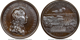 Louis XIV bronze "Citadel of Marseilles" Medal 1660-Dated MS66 Brown NGC, Divo-54. 41mm. By J. Mauger. HID09801242017 © 2023 Heritage Auctions | All R...