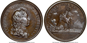 Louis XIV bronze "Marriage of Louis XIV and Marie-Therese" Medal 1660-Dated MS66 Brown NGC, Divo-56. 41mm. By J. Mauger. HID09801242017 © 2023 Heritag...