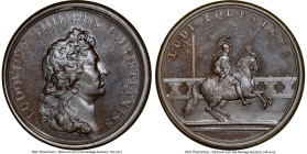 Louis XIV bronze "Les Carrousels" Medal 1662-Dated MS65 Brown NGC, Divo-70. 41mm. By J. Mauger. HID09801242017 © 2023 Heritage Auctions | All Rights R...