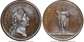 Louis XIV bronze "Louis XIV Holding Seal" Medal 1672-Dated MS67 Brown NGC, Divo-118. 41mm. By J. Mauger. HID09801242017 © 2023 Heritage Auctions | All...