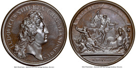 Louis XIV bronze "English Channel Battle" Medal 1672-Dated MS66 Brown NGC, Divo-122. 41mm. By J. Mauger. HID09801242017 © 2023 Heritage Auctions | All...