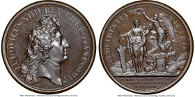 Louis XIV bronze "The Stories of War" Medal 1672-Dated MS66 Brown NGC, Divo-128. 41mm. By J. Mauger. HID09801242017 © 2023 Heritage Auctions | All Rig...
