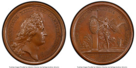 Louis XIV bronze Restrike Specimen "End of the Siege of Woerden" Medal 1672-Dated SP63 Brown PCGS, Divo-127. 41mm. By Mauger. HID09801242017 © 2023 He...