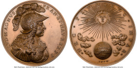 Louis XIV bronze Restrike 'NEC PLVRIBVS IMPAR" Medal 1674-Dated (1970) MS62 NGC, 82mm. By Jean Varin. 20th Century Restrike. HID09801242017 © 2023 Her...