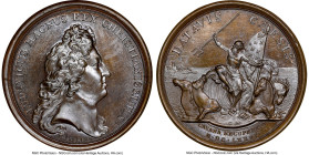 Louis XIV bronze "Cayenne Recaptured" Medal 1676-Dated MS66 Brown NGC, Divo-158. 41mm. By J. Mauger. HID09801242017 © 2023 Heritage Auctions | All Rig...