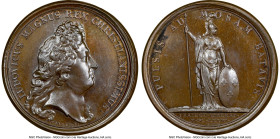 Louis XIV bronze "Maastricht - Lifting of the Siege" Medal 1676-Dated MS65 Brown NGC, Divo-157. 41mm. By J. Mauger. HID09801242017 © 2023 Heritage Auc...