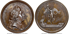 Louis XIV bronze "Victory of Tabago" Medal 1677-Dated MS65 Brown NGC, Divo-159. 41mm. By J. Mauger. HID09801242017 © 2023 Heritage Auctions | All Righ...