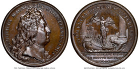 Louis XIV bronze "Gibraltar - Victory over English" Medal 1693-Dated MS66 Brown NGC, Divo-248. 41mm. By J. Mauger. HID09801242017 © 2023 Heritage Auct...