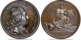 Louis XIV bronze "Battle of Marsaglia" Medal 1693-Dated MS65 Brown NGC, Divo-250. 41mm. By J. Mauger. HID09801242017 © 2023 Heritage Auctions | All Ri...