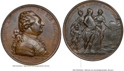 Louis XVI bronze "Arrival in Paris" Medal 1789-Dated AU58 Brown NGC, Julius-55. 53mm. HID09801242017 © 2023 Heritage Auctions | All Rights Reserved