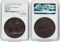 Republic bronze "Rendition of Mantua" Medal 1797-Dated MS64 Brown NGC, Julius-536. 43mm. By Lavy. Commemorating Napoleon's French victory during the S...