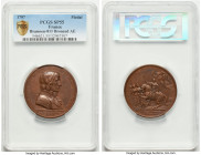 Republic bronzed Specimen "Peace of Campo Formio - France and Austria" Medal 1797 SP55 PCGS, Bramsen-811. 55mm. by B. Duvivier. From the Maplewood Col...