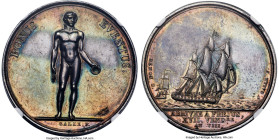 Napoleon silver "Arrival in Fréjus" Medal 1799-Dated MS63 NGC, Julius-715. 33mm. By Galle F. Commemorating the arrival of Napoleon in Fréjus, France a...