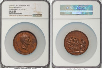 Napoleon bronze "Milan - Assignation Attempt" Medal 1800-Dated MS62 Red and Brown NGC, Julius-859. 53mm. By L. N. From the Maplewood Collection HID098...