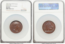 Napoleon bronze "Restoration of Religion" Medal 1802-Dated MS64 Brown NGC, Julius-1083. 50mm. By Andrieu. From the Maplewood Collection HID09801242017...