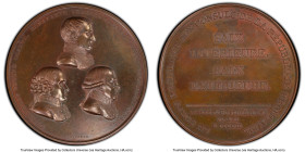 Napoleon bronze Specimen "Consuls of the Republic" Medal 1802 SP63 PCGS, Bramsen-218. 68mm. By Jeuffroy. Accompanied by original case of issue. From t...