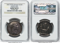 Napoleon silver "Coronation" Medal 1804-Dated MS63 NGC, Julius-1263. 32mm. By Andrieu, Denon. Featuring a striking and detailed rendition of Napoleon ...