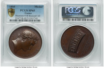 Napoleon bronzed Specimen "Coronation in Milan" Medal 1805 SP65 PCGS, Bramsen-418, Julius-1378. 40mm. By Andrieu. Commemorating the historic Coronatio...