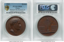 Napoleon bronzed Specimen "Column of the Grande Armée" Medal 1805 SP64 PCGS, Bramsen-463. 40mm. By Andrieu. Wonderfully depicting the Column of the Gr...