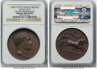 Napoleon bronze "Ulm & Memmingen" Medal 1806-Dated MS65 Brown NGC, Julius-1414. 40mm. By Andrieu. Commemorating the French capture of the cities of Ul...