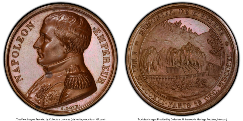 Napoleon bronzed "Memorial of St Helena" Specimen Medal ND MDCCCXL (1840) SP65 P...