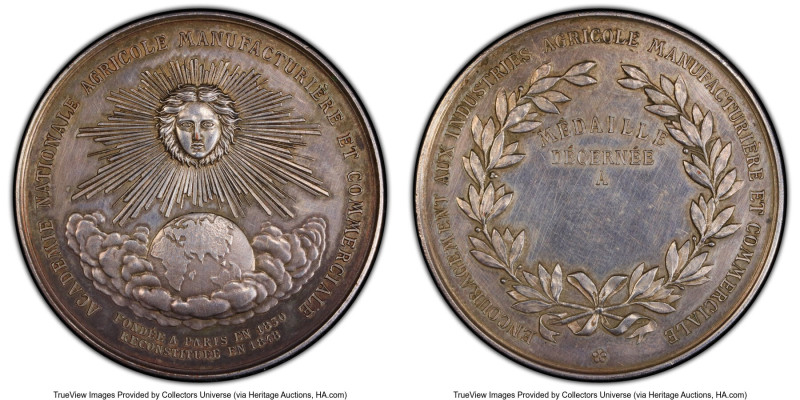 Louis Philippe I silver-plated copper Specimen "National Academy of Agriculture,...