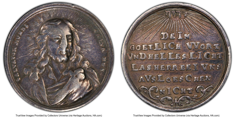 Nürnberg. Free City silver "Augsburg Confession - 200th Anniversary" Medal 1730 ...