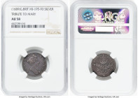 William & Mary silver "Tribute to Mary" Medallic Token (1689) AU58 NGC, MI-695-93, Eimer-319 var. 22mm. HID09801242017 © 2023 Heritage Auctions | All ...