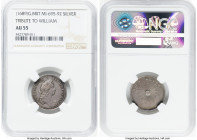 William & Mary silver "Tribute to William" Medallic Token (1689) AU55 NGC, MI-695-92, Eimer-319. 22mm. HID09801242017 © 2023 Heritage Auctions | All R...