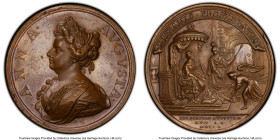 Anne bronze "Battle of Saragossa" Specimen Medal 1710 SP63 Brown PCGS, Eimer-446. 48mm. Accompanied by pedigree. HID09801242017 © 2023 Heritage Auctio...