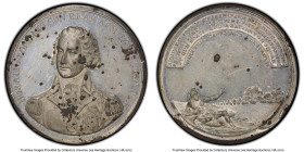 George III white metal Specimen "The Battle of the Nile" Medal 1798 UNC Details (Environmental Damage) PCGS, Eimer-889, BHM-448. 48mm. By J.G. Hancock...