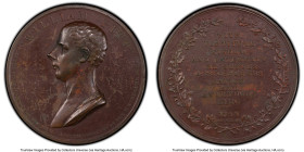 "William Pitt - First Lord of the Treasury" bronzed Specimen Medal 1799 AU Details (Environmental Damage) PCGS, Eimer-912, BHM-470. 53mm. By J.G. Hanc...