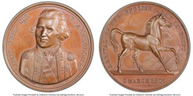 George IV bronzed Specimen "English Army in Egypt" Medal "1801" (1820) SP63 PCGS, Eimer-929, BHM-504. 40mm. By T. Webb. While this Medal was produced ...