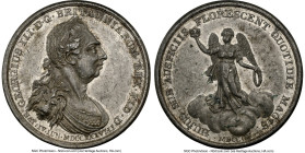 George III white metal "Victories of 1805" Medal 1805 AU58 NGC, BHM-599. 45mm. HID09801242017 © 2023 Heritage Auctions | All Rights Reserved