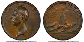 George III bronzed Specimen "Death of William Pitt" Medal 1806 SP61 PCGS, Eimer-975, BHM-610. 53mm. By T. Webb. HID09801242017 © 2023 Heritage Auction...