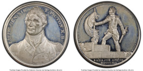 George III white metal "Capture of Badajoz" Medal 1812-Dated (1820) SP61 PCGS, BHM-730, Eimer-1021. 41mm. By T. Webb and G. Mills. HID09801242017 © 20...