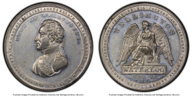 George III white metal "Battle of Waterloo" Medal 1815 SP61 PCGS, BHM-879. 40mm. HID09801242017 © 2023 Heritage Auctions | All Rights Reserved