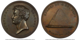 "Giovanni Battista Belzoni" bronze Specimen Medal 1818-Dated (c. 1822) AU Details (Scratch) PCGS, BHM-969, Eimer-1105. 53mm. By T. I. Wells. Memoriali...