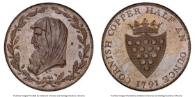 Cornwall. County bronzed 1/2 Penny Token 1791 PR63 PCGS, DH-2. 29mm. HID09801242017 © 2023 Heritage Auctions | All Rights Reserved