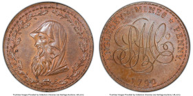 Wales. Anglesey bronzed "Parys Mine Co" Penny Token 1790 MS62 Brown PCGS, DH-252c. 35mm. HID09801242017 © 2023 Heritage Auctions | All Rights Reserved...