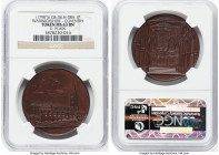 Warwickshire. Coventry "St. Michael's Church" Penny Token ND (1790s) MS63 Brown NGC, D&H-38A. 32mm. Plain edge. Stunning deep terracotta toning with f...
