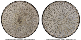 George IV white-metal Specimen "Tables of all the Kings of England" Medal ND (c.1820) SP62 PCGS, Eimer-Unl., BHM-Unl. 48mm. By T. Halliday. HID0980124...