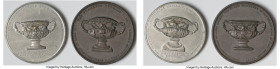 George IV Pair of Assorted "Thomason Metallic Vase" Medals, 1) bronze Medal 1821 VF, BHM-1176, Eimer-1160. 54mm, 67.35gm. 2) white metal Medal 1829 VF...
