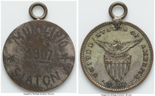 USA Administration bronze "Municipio Siaton" Medal 1904-Dated (1907) (Scratches), Cf. KM163 (Obv.). 25mm. 4.97gm. Accompanied by collector's envelope....