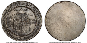 Republic silvered "Philippine Numismatic and Antiquarian Society" Medal 1929-Dated (1979) MS64 PCGS, Cf. Honeycutt-761. 44mm. Uniface reverse variety....