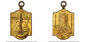 Republic "Eighth Pacific Science Congress" Medal 1953 AU Details (Environmental Damage) PCGS, Basso-877. 36 x 50mm. By J. Tupaz. Accompanied by old co...
