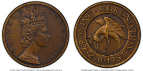 Elizabeth II bronze Matte "Coronation" Specimen Medal 1953 SP64 PCGS, Laidlaw-0094i. 32mm. HID09801242017 © 2023 Heritage Auctions | All Rights Reserv...