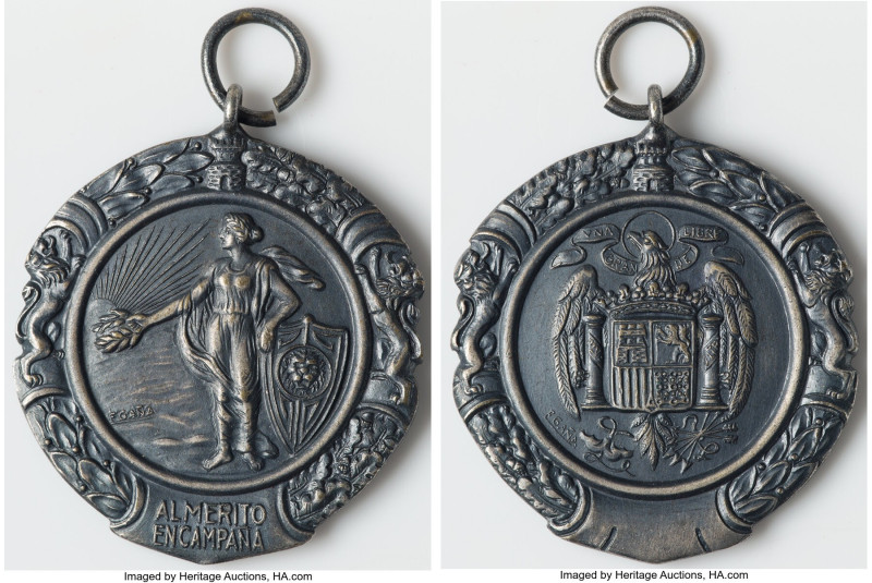 "Al Merito En Campaña" military Medal ND (1938-1975), 39mm. With loop used for r...
